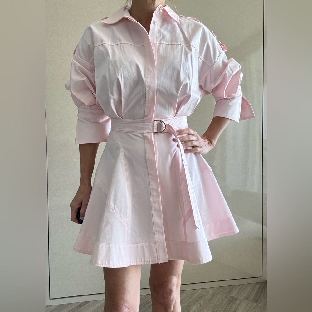 NWT Acler Light Pink Mini Dress with Belt